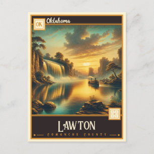 Lawton, Oklahoma   Vintage Postkarte