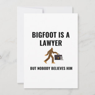 LAWYER BIGFOOT FEIERTAGSKARTE