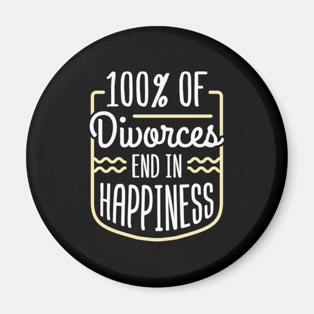 Lawyer Divorces End In Happiness Magnet (Vorne)