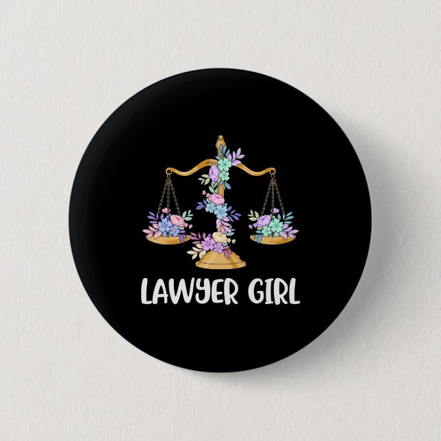 Lawyer Girl Button (Vorderseite)