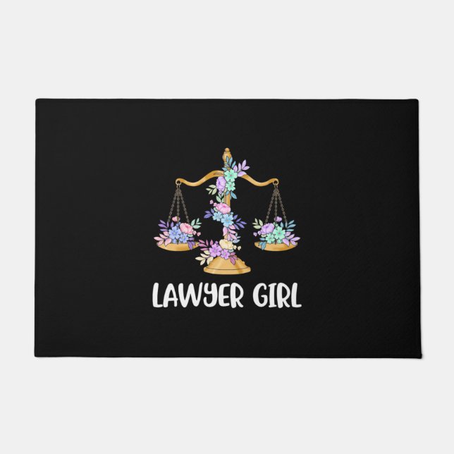 Lawyer Girl Fußmatte (Vorderseite)
