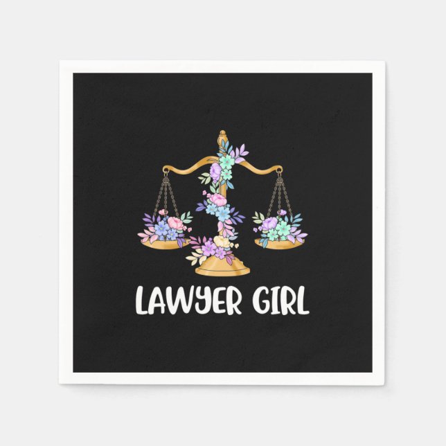 Lawyer Girl Serviette (Vorderseite)