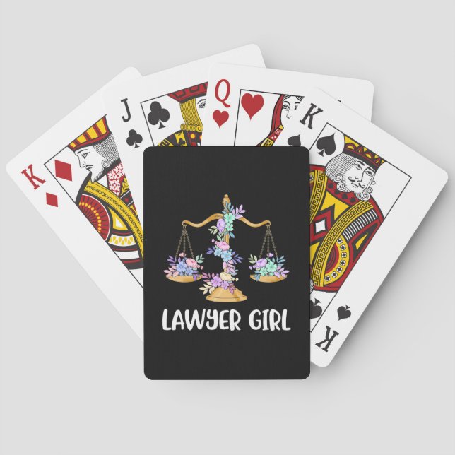 Lawyer Girl Spielkarten (Rückseite)