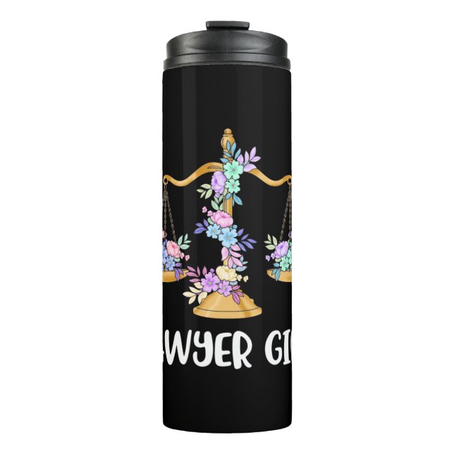 Lawyer Girl Thermosbecher (Vorderseite)