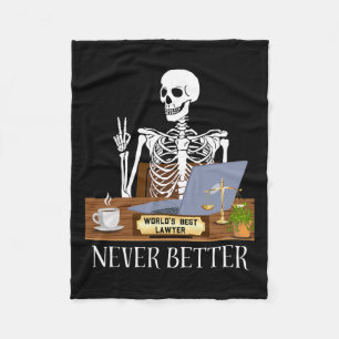 Lawyer Halloween Fleecedecke