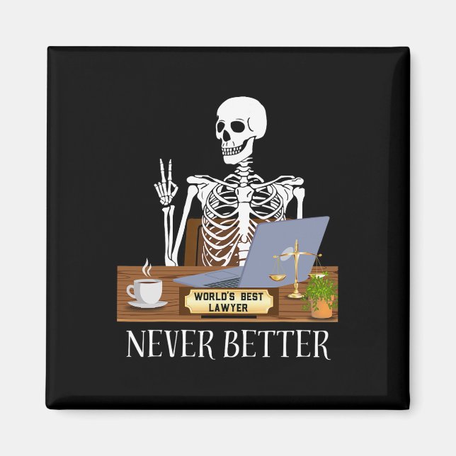 Lawyer Halloween Magnet (Vorne)