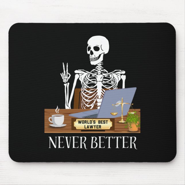 Lawyer Halloween Mousepad (Vorne)