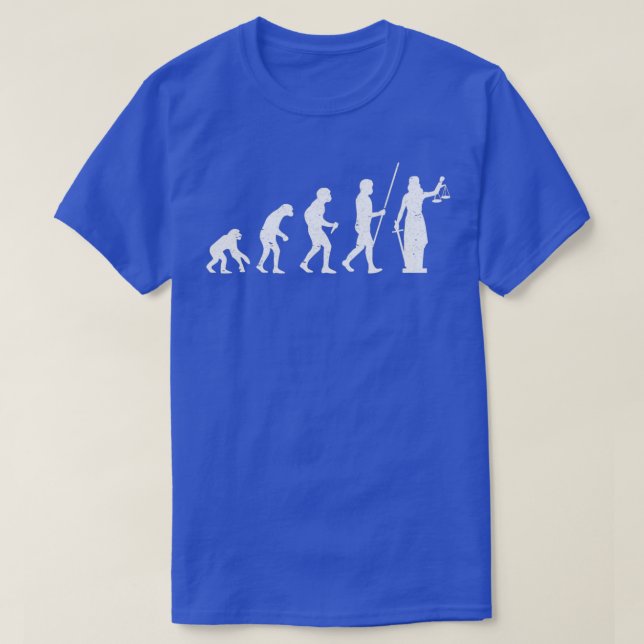 Lawyer lawyer Jura Justitia Evolution gift T-Shirt (Design vorne)