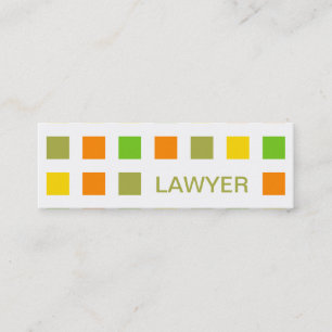 LAWYER (Mod-Quadrate) Mini Visitenkarte