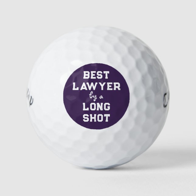 Lawyer Novelty Geschenk Golfball (Vorderseite)
