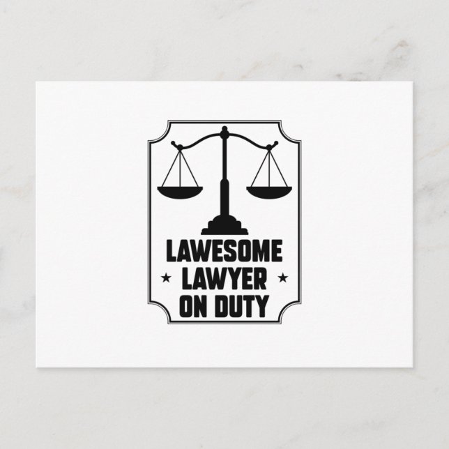 Lawyer Sayings | Law Attorney Judge Students Gift Postkarte (Vorderseite)