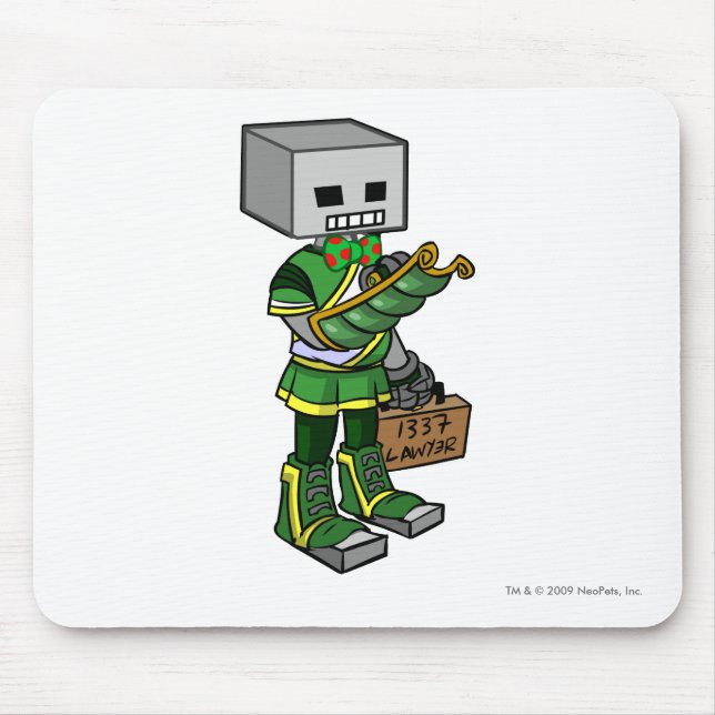 Lawyerbot Brightvale Personal-Spieler Mousepad (Vorne)