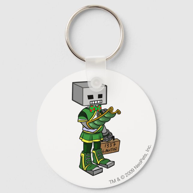 Lawyerbot Brightvale Staff Player Schlüsselanhänger (Vorderseite)