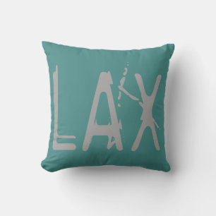 LAX Airport Grunge Typografie Kissen