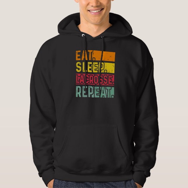 Lax auf Max Coach Mens Lacrosse Hoodie (Vorderseite)