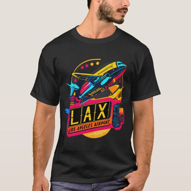 LAX - Flughafen Los Angeles T-Shirt (Vorderseite)
