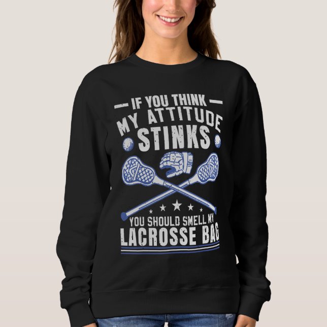 Lax Lacrosse Player Sweatshirt (Vorderseite)