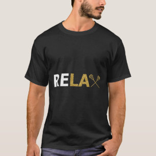 Lax Lacrosse Stick Player Coach Goalie Team Helm T-Shirt