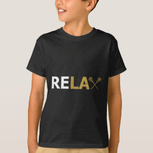 Lax Lacrosse Stick Player Coach Goalie Team Helm T-Shirt