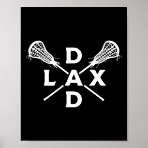 Lax Vater Mens Lacrosse Shirt für Lacrosse Player Poster