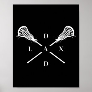 Lax Vater Mens Lacrosse Shirt für Lacrosse Vater Poster