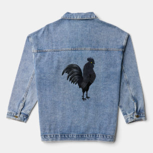 L'ayam cemani indonésien (coq noir noir ch