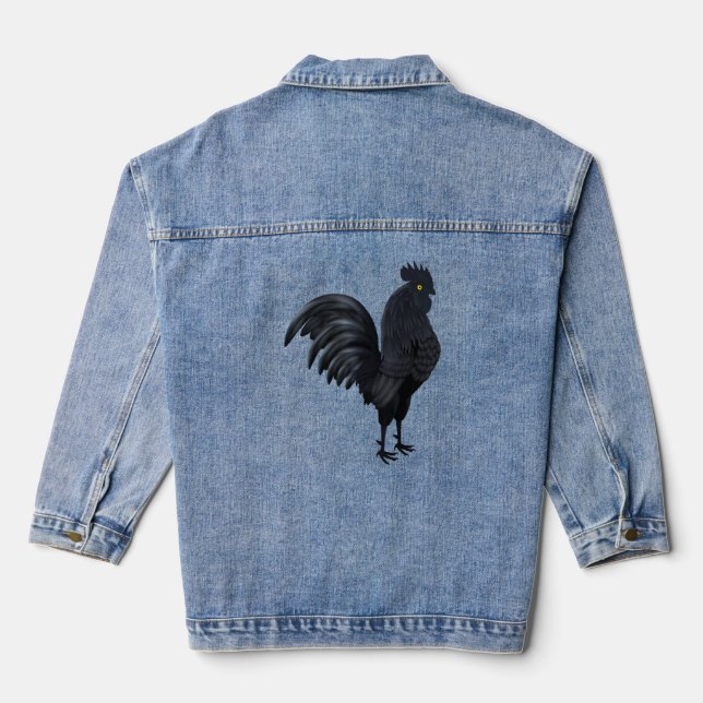 L'ayam cemani indonésien (coq noir noir ch (Verso)