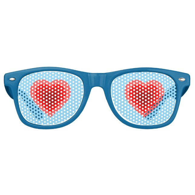 Layered Heart Design Partybrille (Vorderseite)