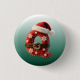 Layered Pastel Gold Trim Letter Q Button