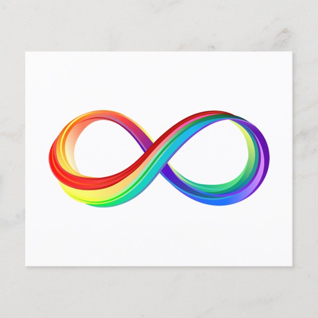 Layered Rainbow Infinity Symbol (Vorderseite)