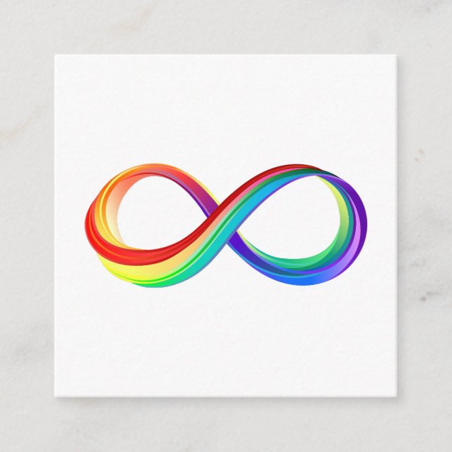 Layered Rainbow Infinity Symbol Begleitkarte (Vorderseite)