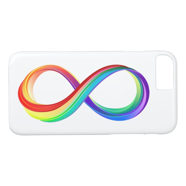 Layered Rainbow Infinity Symbol Case-Mate iPhone Hülle (Rückseite (Horizontal))