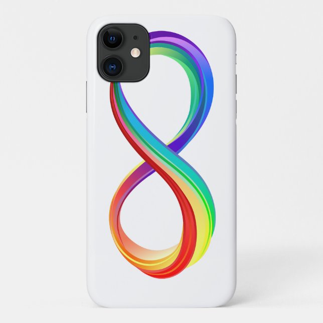 Layered Rainbow Infinity Symbol Case-Mate iPhone Hülle (Rückseite)