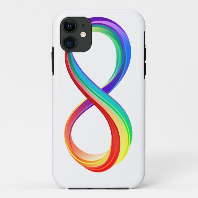 Layered Rainbow Infinity Symbol Case-Mate iPhone Hülle (Rückseite)