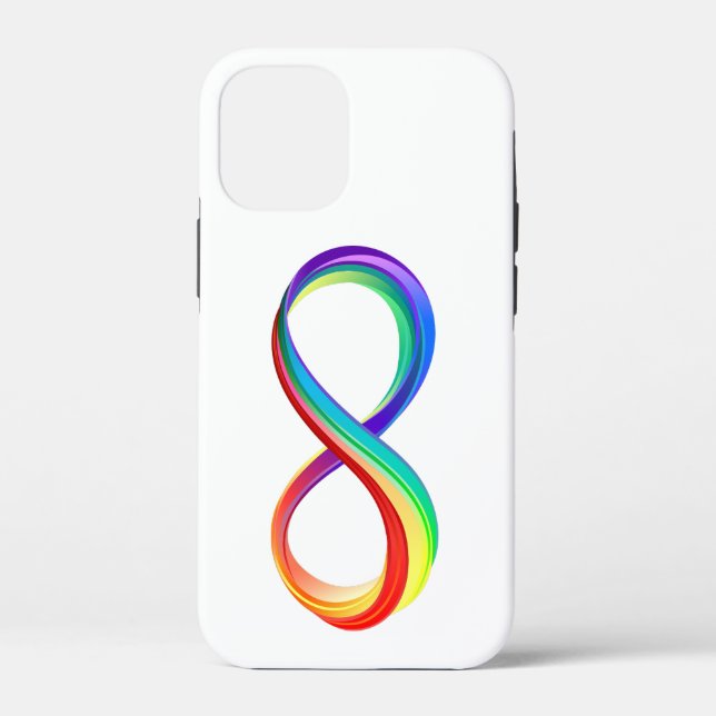 Layered Rainbow Infinity Symbol Case-Mate iPhone Hülle (Rückseite)