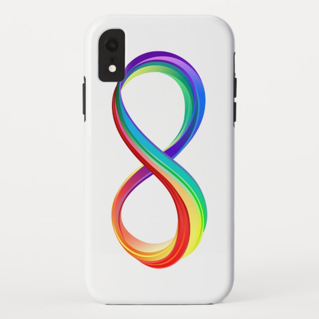 Layered Rainbow Infinity Symbol Case-Mate iPhone Hülle (Rückseite)