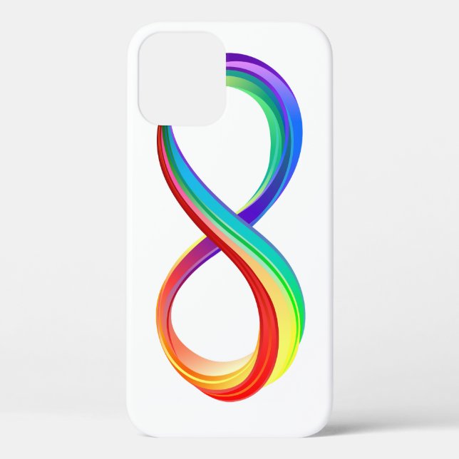 Layered Rainbow Infinity Symbol Case-Mate iPhone Hülle (Rückseite)