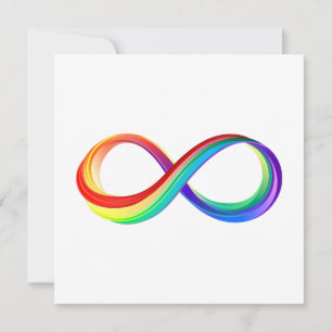 Layered Rainbow Infinity Symbol Einladung