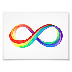 Layered Rainbow Infinity Symbol Fotodruck