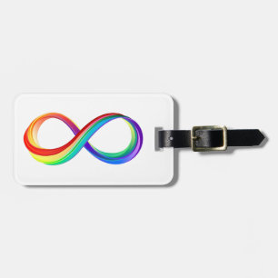 Layered Rainbow Infinity Symbol Gepäckanhänger