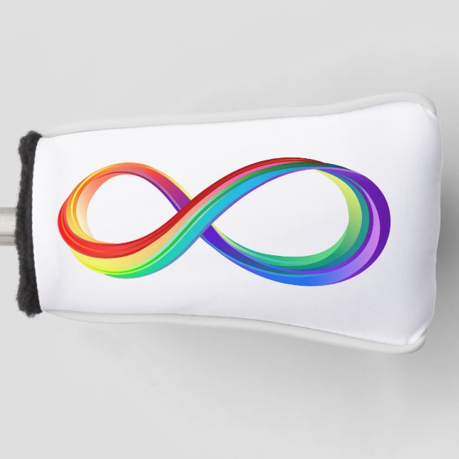 Layered Rainbow Infinity Symbol Golf Headcover (Vorderseite)