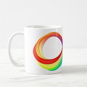Layered Rainbow Infinity Symbol Kaffeetasse