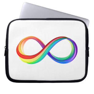 Layered Rainbow Infinity Symbol Laptopschutzhülle