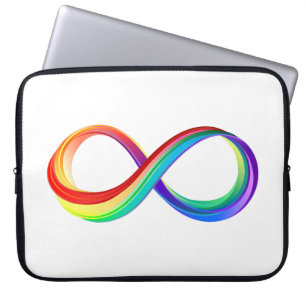 Layered Rainbow Infinity Symbol Laptopschutzhülle