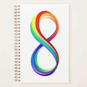 Layered Rainbow Infinity Symbol Planer