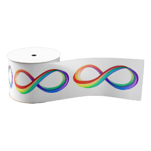Layered Rainbow Infinity Symbol Ripsband