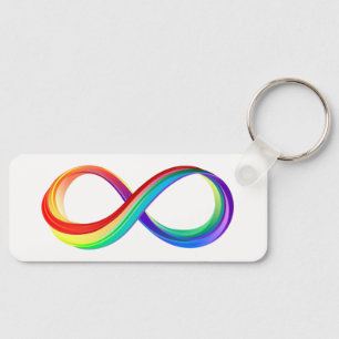 Layered Rainbow Infinity Symbol Schlüsselanhänger