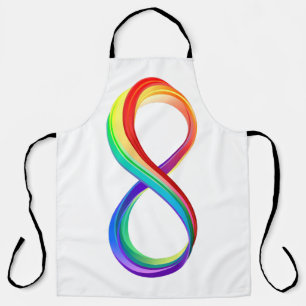 Layered Rainbow Infinity Symbol Schürze