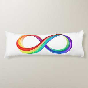Layered Rainbow Infinity Symbol Seitenschläferkissen