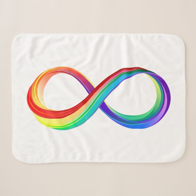 Layered Rainbow Infinity Symbol Sherpadecke (Vorderseite (Horizontal))